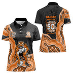 Wests Tigers NAIDOC Week 2026 Women Polo Shirt First Nations of Australia Aboriginal Mascot Rugby