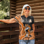Wests Tigers NAIDOC Week 2026 Women Polo Shirt First Nations of Australia Aboriginal Mascot Rugby