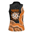 Wests Tigers NAIDOC Week 2026 Women Sleeveless Polo Shirt First Nations of Australia Aboriginal Mascot Rugby