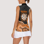 Wests Tigers NAIDOC Week 2026 Women Sleeveless Polo Shirt First Nations of Australia Aboriginal Mascot Rugby