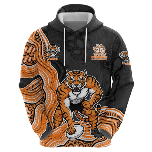 Wests Tigers NAIDOC Week 2026 Zip Hoodie First Nations of Australia Aboriginal Mascot Rugby