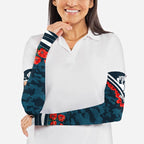 Personalised Carlton Blues ANZAC Arm Sleeves Military Remembrance Australian Football Mascot Camouflage