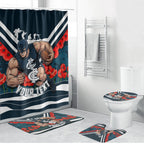 Personalised Carlton Blues ANZAC Bathroom Set Military Remembrance Australian Football Mascot Camouflage