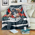 Personalised Carlton Blues ANZAC Blanket Military Remembrance Australian Football Mascot Camouflage