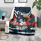 Personalised Carlton Blues ANZAC Blanket Military Remembrance Australian Football Mascot Camouflage