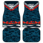 Personalised Carlton Blues ANZAC Car Mats Military Remembrance Australian Football Mascot Camouflage