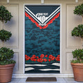 Personalised Carlton Blues ANZAC Door Cover Military Remembrance Australian Football Mascot Camouflage