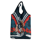 Personalised Carlton Blues ANZAC Grocery Bag Military Remembrance Australian Football Mascot Camouflage