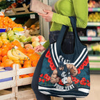 Personalised Carlton Blues ANZAC Grocery Bag Military Remembrance Australian Football Mascot Camouflage