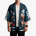 Personalised Carlton Blues ANZAC Kimono Military Remembrance Australian Football Mascot Camouflage