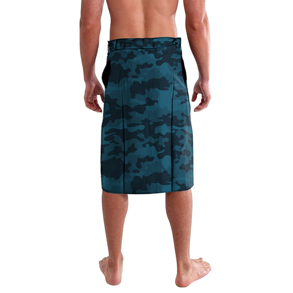 Personalised Carlton Blues ANZAC Lavalava Military Remembrance Australian Football Mascot Camouflage