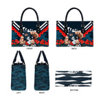 Personalised Carlton Blues ANZAC Leather Bag Military Remembrance Australian Football Mascot Camouflage