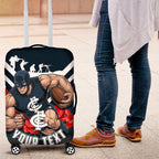 Personalised Carlton Blues ANZAC Luggage Cover Military Remembrance Australian Football Mascot Camouflage