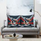 Personalised Carlton Blues ANZAC Pillow Cover Military Remembrance Australian Football Mascot Camouflage