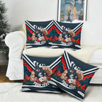 Personalised Carlton Blues ANZAC Pillow Cover Military Remembrance Australian Football Mascot Camouflage