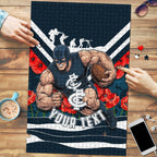Personalised Carlton Blues ANZAC Puzzle Military Remembrance Australian Football Mascot Camouflage