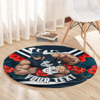 Personalised Carlton Blues ANZAC Round Carpet Military Remembrance Australian Football Mascot Camouflage