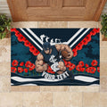 Personalised Carlton Blues ANZAC Rubber Doormat Military Remembrance Australian Football Mascot Camouflage