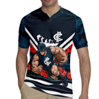 Personalised Carlton Blues ANZAC Rugby Jersey Military Remembrance Australian Football Mascot Camouflage