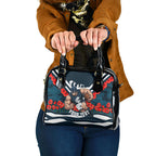 Personalised Carlton Blues ANZAC Shoulder Handbag Military Remembrance Australian Football Mascot Camouflage