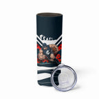 Personalised Carlton Blues ANZAC Skinny Tumbler Military Remembrance Australian Football Mascot Camouflage