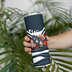 Personalised Carlton Blues ANZAC Skinny Tumbler Military Remembrance Australian Football Mascot Camouflage