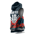 Personalised Carlton Blues ANZAC Sleeveless Hoodie Military Remembrance Australian Football Mascot Camouflage