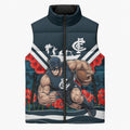 Personalised Carlton Blues ANZAC Sleeveless Puffer Jacket Military Remembrance Australian Football Mascot Camouflage