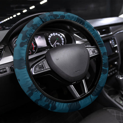 Carlton Blues ANZAC Steering Wheel Cover Military Remembrance Australian Football Mascot Camouflage