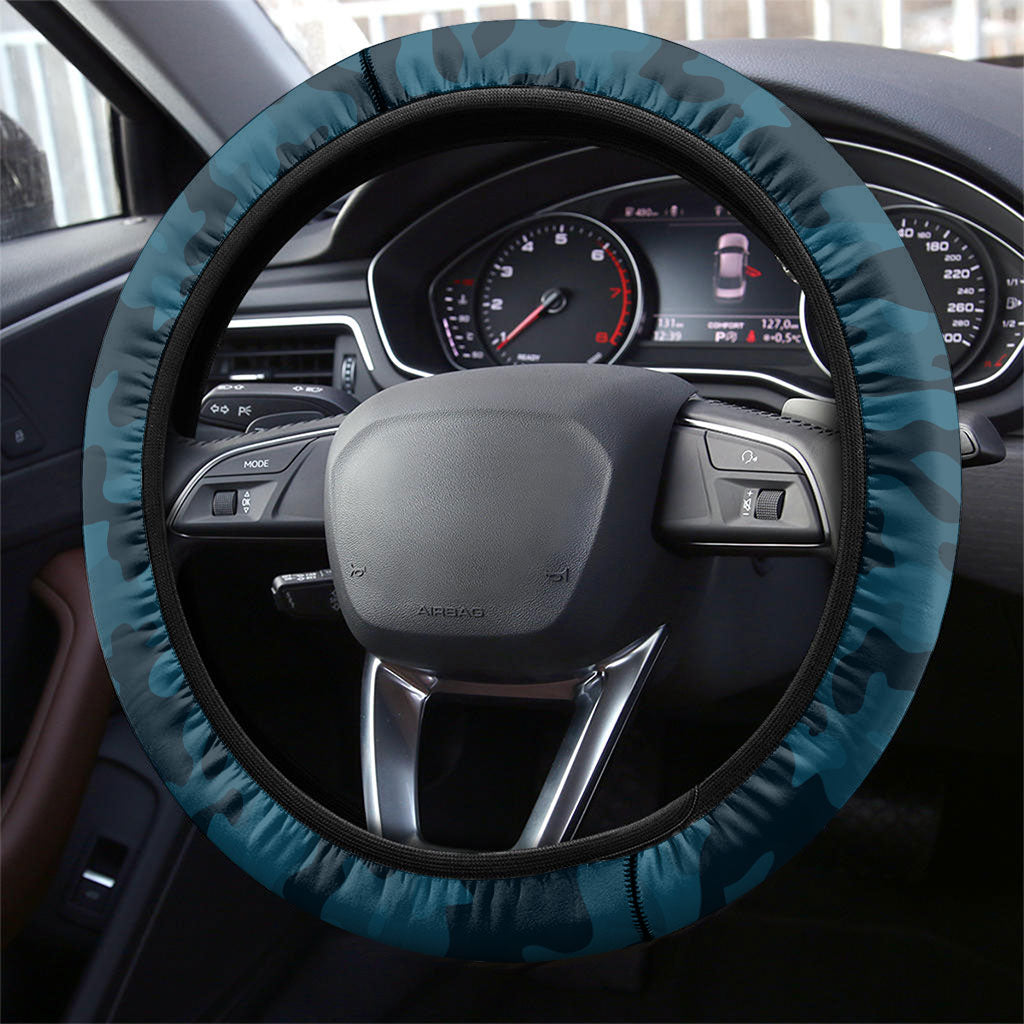 Carlton Blues ANZAC Steering Wheel Cover Military Remembrance Australian Football Mascot Camouflage