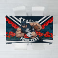 Personalised Carlton Blues ANZAC Tablecloth Military Remembrance Australian Football Mascot Camouflage
