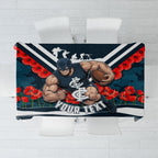 Personalised Carlton Blues ANZAC Tablecloth Military Remembrance Australian Football Mascot Camouflage