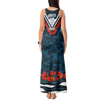 Personalised Carlton Blues ANZAC Tank Maxi Dress Military Remembrance Australian Football Mascot Camouflage