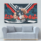 Personalised Carlton Blues ANZAC Tapestry Military Remembrance Australian Football Mascot Camouflage