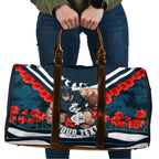 Personalised Carlton Blues ANZAC Travel Bag Military Remembrance Australian Football Mascot Camouflage