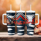 Personalised Carlton Blues ANZAC Tumbler With Handle Military Remembrance Australian Football Mascot Camouflage