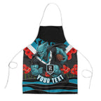 Personalised Port Adelaide Power ANZAC Apron Military Remembrance Australian Football Mascot Camouflage