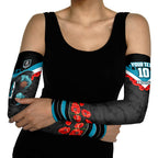 Personalised Port Adelaide Power ANZAC Arm Sleeves Military Remembrance Australian Football Mascot Camouflage
