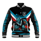 Personalised Port Adelaide Power ANZAC Baseball Jacket Military Remembrance Australian Football Mascot Camouflage
