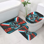 Personalised Port Adelaide Power ANZAC Bathroom Set Military Remembrance Australian Football Mascot Camouflage