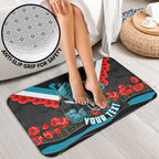Personalised Port Adelaide Power ANZAC Bathroom Set Military Remembrance Australian Football Mascot Camouflage