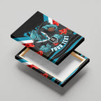 Personalised Port Adelaide Power ANZAC Canvas Wall Art Military Remembrance Australian Football Mascot Camouflage