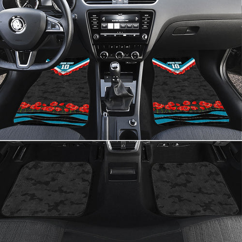 Personalised Port Adelaide Power ANZAC Car Mats Military Remembrance Australian Football Mascot Camouflage