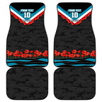 Personalised Port Adelaide Power ANZAC Car Mats Military Remembrance Australian Football Mascot Camouflage