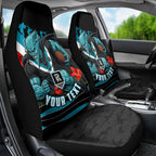 Personalised Port Adelaide Power ANZAC Car Seat Cover Military Remembrance Australian Football Mascot Camouflage