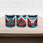 Personalised Port Adelaide Power ANZAC Ceramic Mug Military Remembrance Australian Football Mascot Camouflage