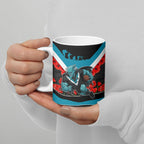 Personalised Port Adelaide Power ANZAC Ceramic Mug Military Remembrance Australian Football Mascot Camouflage
