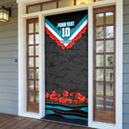 Personalised Port Adelaide Power ANZAC Door Cover Military Remembrance Australian Football Mascot Camouflage