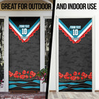 Personalised Port Adelaide Power ANZAC Door Cover Military Remembrance Australian Football Mascot Camouflage