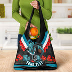 Personalised Port Adelaide Power ANZAC Grocery Bag Military Remembrance Australian Football Mascot Camouflage